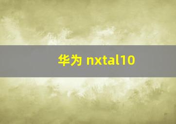 华为 nxtal10